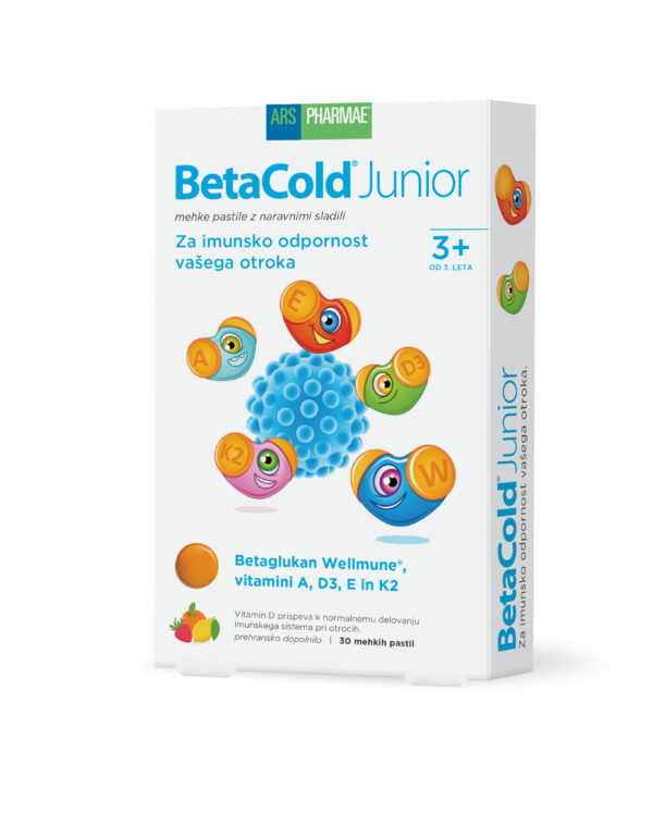 BetaCold Junior, mehke pastile