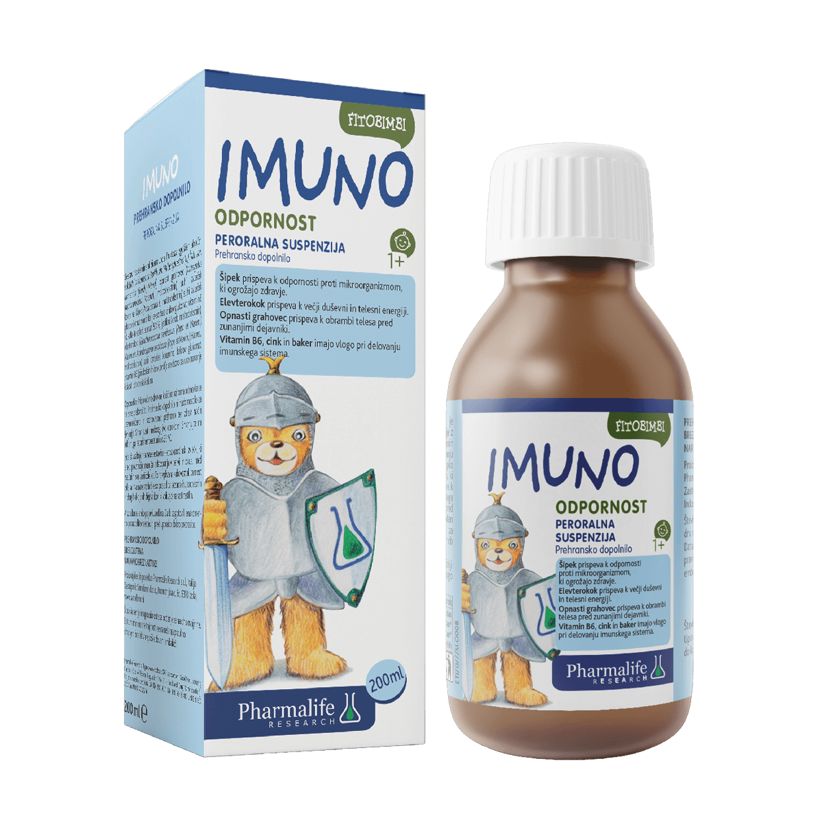 Fitobimbi IMUNO suspenzija podpora imunskemu sistemu izdelek za otroke izdelek