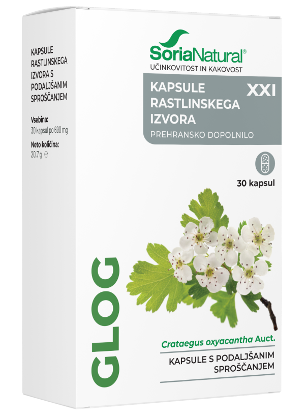 Soria Natural Glog XXI kapsule s podaljšanim sproščanjem