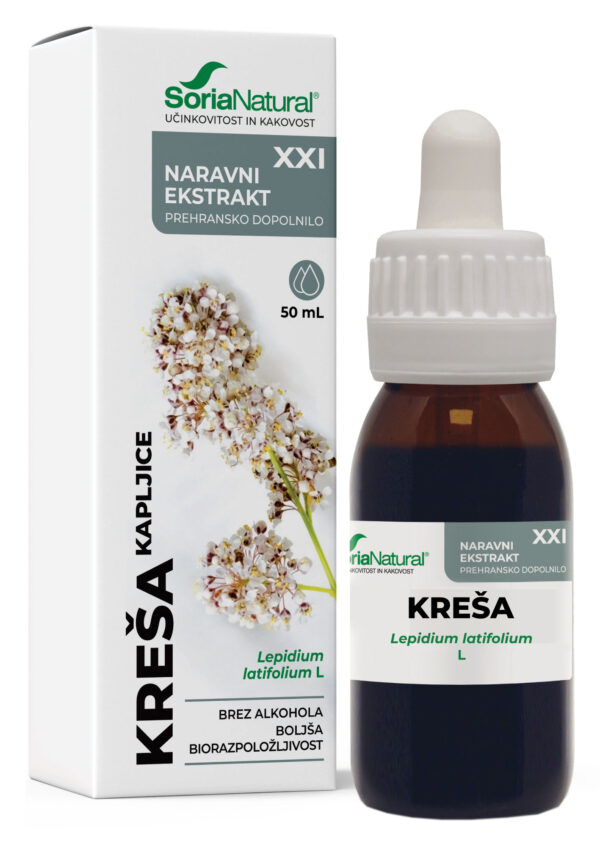 Soria Natural Kreša XXI kapljice brez alkohola, 50 ml