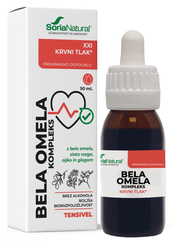 Soria Natural Bela omela kompleks XXI kapljice brez alkohola, 50 ml