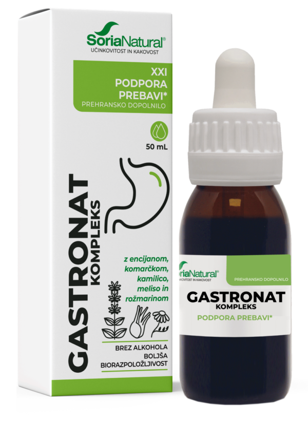 Soria Natural Gastronat kompleks XXI kapljice brez alkohola, 50 ml